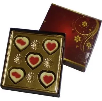 Cukrovinka Čokoládová Sada srdíček 55g