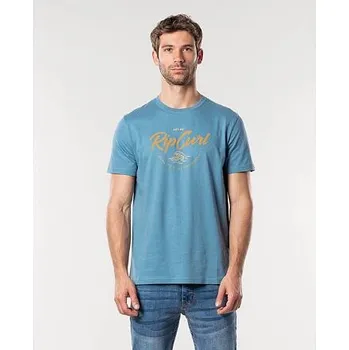 Pánské tričko Tričko Rip Curl LEE ETZ TEE Dusty Blue velikost XXL