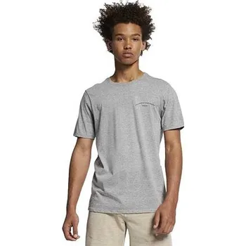 Pánské tričko Tričko Hurley THINKER TEE Dark Grey Htr velikost M