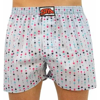 Boxerky Spodní prádlo Styx CLASSIC ART Bílá/Červená velikost XL