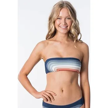 Dámské plavky Plavky Rip Curl KEEP ON SURFIN BANDEAU Sun Rust velikost L