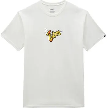 Pánské tričko Tričko Vans JAZZ VANS LOGO SS TEE Marshmallow velikost L