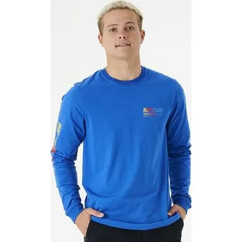 Tričko Rip Curl SURF REVIVAL L/S TEE Retro Blue velikost L