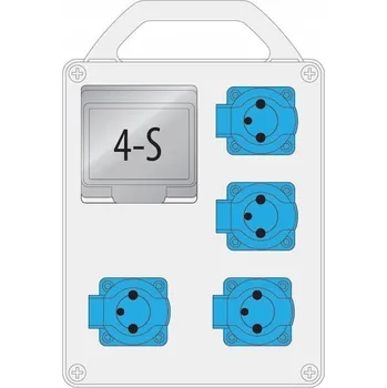 Rozvaděč Pawbol B.1713R 4x16A/250V 4mod rozvaděč