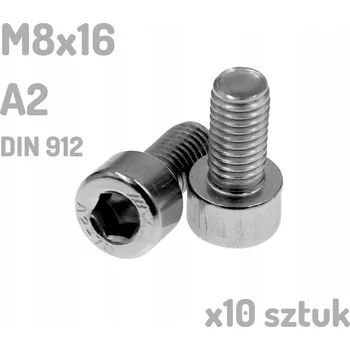 Šroub Nerezový šroub A2 M8x16 mm DIN 912 imbus INOX x10 kusů