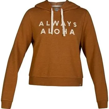 Pánská mikina Mikina Hurley DESTINATION PERF FLEECE CROP Burnt Sienna velikost S