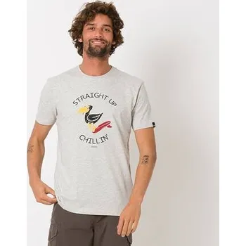 Pánské tričko Tričko Animal CHILL Light Grey Marl velikost L