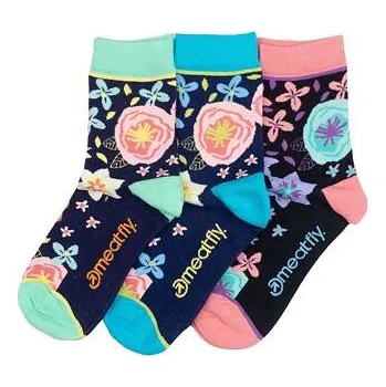 Dámské ponožky Ponožky Meatfly LEXY SOCKS - GIFT PACK Flowers velikost S/M 39-42