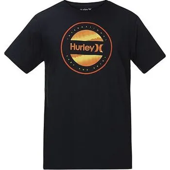 Tričko Hurley CIRCLE DYE LOGO S/S Obsidian velikost M