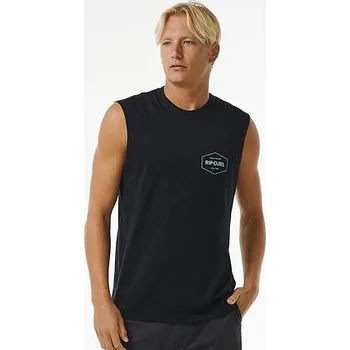 Pánské tílko Tílko Rip Curl STAPLER MUSCLE Black velikost S
