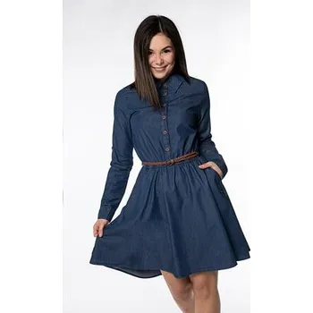 Dámské šaty šaty Alife and Kickin HANNAAK Dark Denim velikost XS