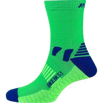 Dámské ponožky Ponožky PAC BK 5.1 BIKE EXTREME Neon Green velikost 44-47