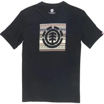 Tričko Element INDIANA LOGO BLOCK Flint Black velikost XL