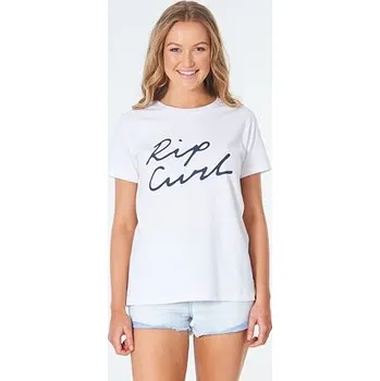 Pánské tričko Tričko Rip Curl LOGO STANDARD TEE White velikost S