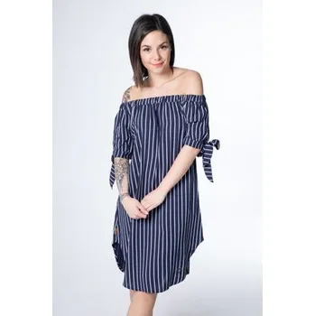 Dámské oblečení šaty Alife and Kickin ANNIE Marine Stripes velikost XXL
