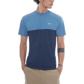 Pánské tričko Tričko Vans COLORBLOCK TEE Copen Blue/Dress Blu velikost XL