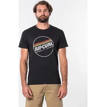 Pánské tričko Tričko Rip Curl YO MAMA S/S TEE Black velikost XL