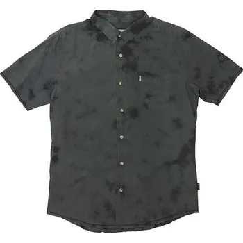 Pánská košile Košile Rip Curl TYE AND DYE SS SHIRT Black velikost L