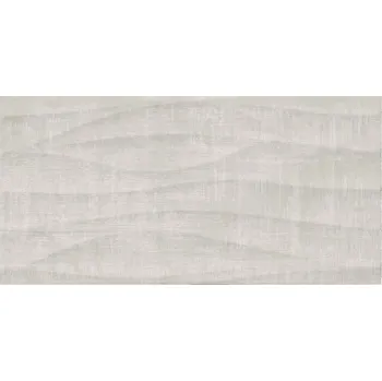 Obklad Obklad SHINY TEXTILE šedý saténová struktura 29,8x59,8 cm Cersanit