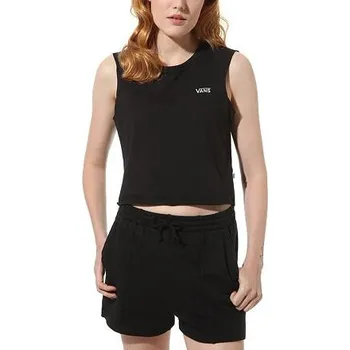 Tílko Vans JUNIOR V MUSCLE CROP Black velikost L
