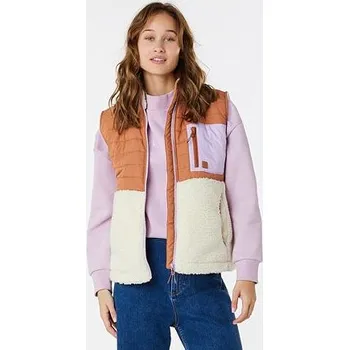 Vesta Rip Curl ANTI-SERIES ANOETA FLEECE VEST Light Brown velikost M