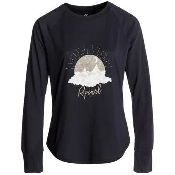 Tričko Rip Curl NEW W SHRED LS TEE Dress Blue velikost XS