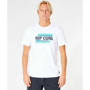 Pánské tričko Tričko Rip Curl SURF REVIVAL YEH MUMMA TEE Optical White velikost M