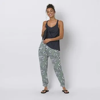 Dámské kalhoty Kalhoty Animal BEACH LOVE Chinois Green velikost 08