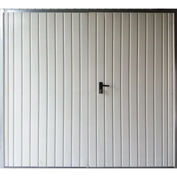 Garážová vrata ZMK.Garážová vrata dvoukřídlá,nezateplená š.240 x 200 cm,RAL 9010