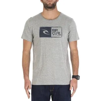 Pánské tričko Tričko Rip Curl SCRATCHED RIPAWATU SS TEE Beton Marle velikost L