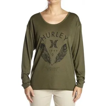 Tričko Hurley MOONBEAM DRIFIT RACER LS Black velikost S