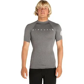 Pánské tričko Lykra Rip Curl DAWN PATROL UV TEE S/S Black Marled velikost L