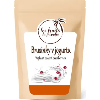 Sušené ovoce Brusinky v jogurtu 500 g LES FRUITS DU PARADIS
