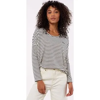 Pánské tričko Tričko Rip Curl LS MARINIERE Off White velikost L