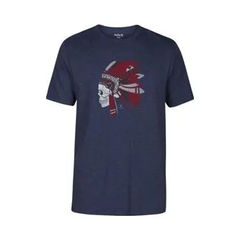 Pánská móda Tričko Hurley QUIVER SS Obsidian velikost S