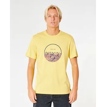 Pánské tričko Tričko Rip Curl FILL ME UP TEE Retro Yellow velikost M