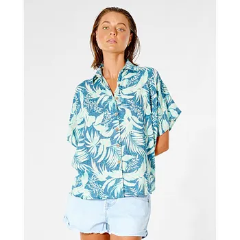 Pánská košile Košile Rip Curl SUN RAYS SHIRT Dark Teal velikost S