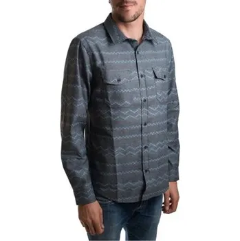 Pánská košile Košile Hurley DRI-FIT PISMO L/S Black velikost M