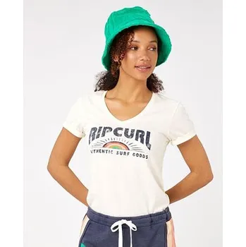 Pánská móda Tričko Rip Curl DAYBREAK V TEE Bone velikost M