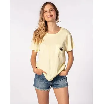 Pánské tričko Tričko Rip Curl MINIMALIST WAVE TEE Wax Yellow velikost S