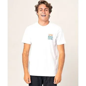 Pánská móda Tričko Rip Curl EL DIABLO VPC TEE White velikost XXL
