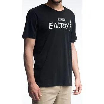 Pánské tričko Tričko Hurley PREM ENJOY TEE S/S Black velikost L