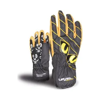 Rukavice Level LUCKY Black-Yellow velikost IV