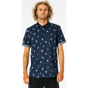 Košile Rip Curl PARADISE PALMS S/S SHIRT Navy velikost M