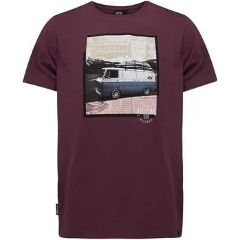 Pánská móda Tričko Animal CAMPER Mauve Purple velikost XL