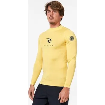 Pánské tričko Lykra Rip Curl CORPS LSL UV Yellow velikost M