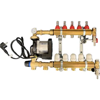 rozdělovač topení Rozdělovač s čerpadlem a mísící sadou IBO – 7 okruhů | Kompletní SADA