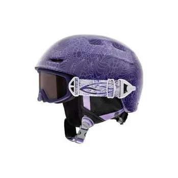 Cyklistická přilba Helma + brýle Smith GALAXY/COSMOS Violet Jolene velikost YS