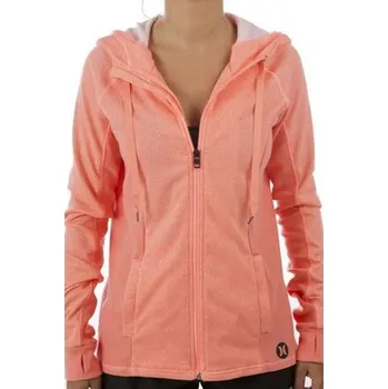 Pánská mikina Mikina Hurley DRI-FIT FLECE ZIP HOODIE Heather Lava Glow velikost S