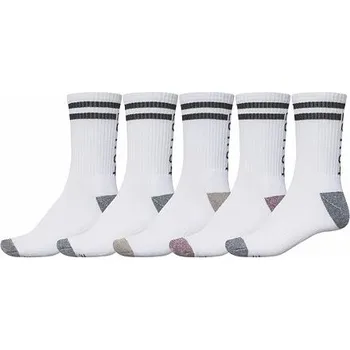 Pánské ponožky Ponožky Globe CARTER CREW SOCK 5 PACK White velikost O/S
